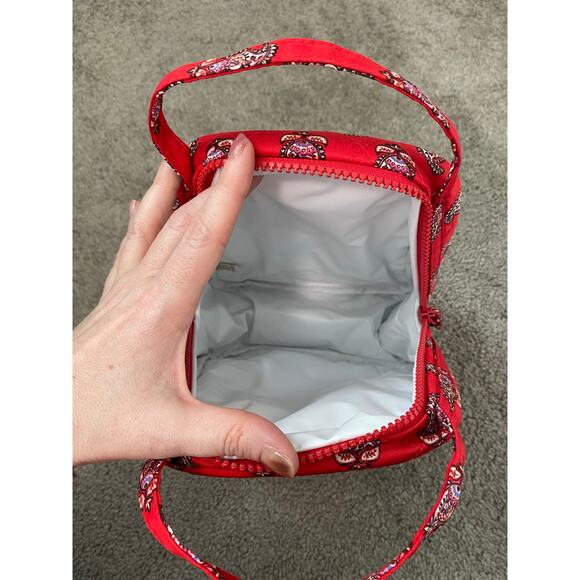 NWT Vera Bradley Insulated Lunch Bag Flowering Paisley Goji Berry - Picture 4 of 4